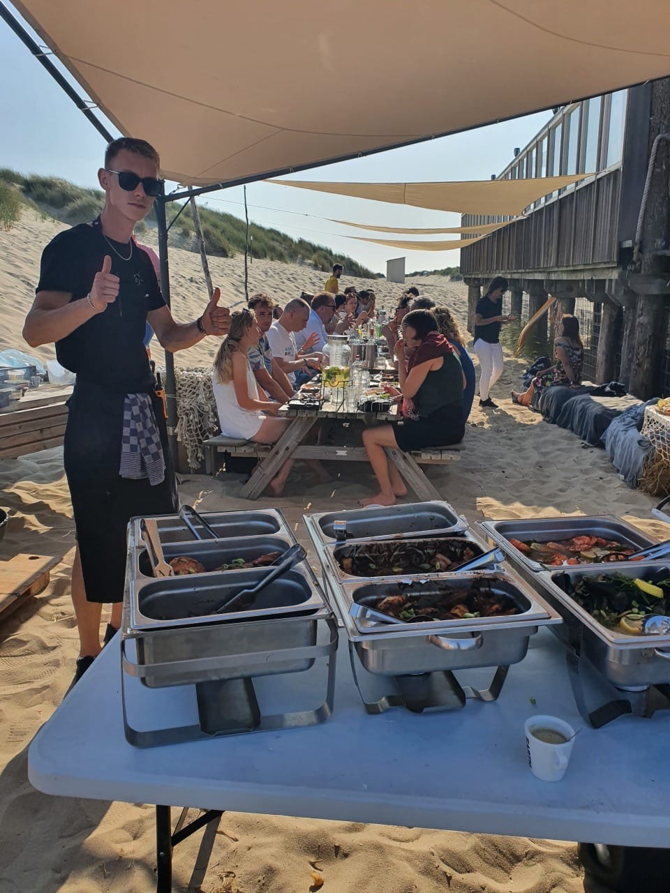 Live cooking bij Aloha Beach